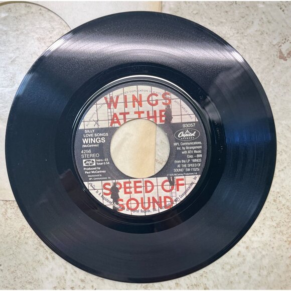 Paul McCartney and Wings Silly Love Songs / Cook of the House 45 Rock Pop - Picture 4 of 6